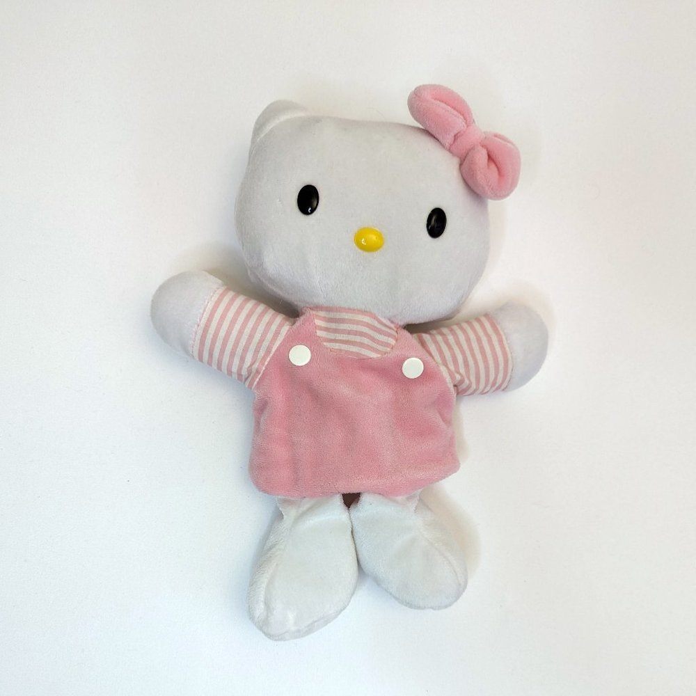 Vintage Sanrio Smiles Flying Colors Hello Kitty Pink Cute Children's Hand Puppet